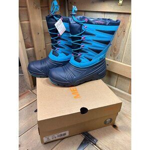 NEW Merrell SNW QST 3.0 Girls Size 6M Turq/Pink Snow Boots